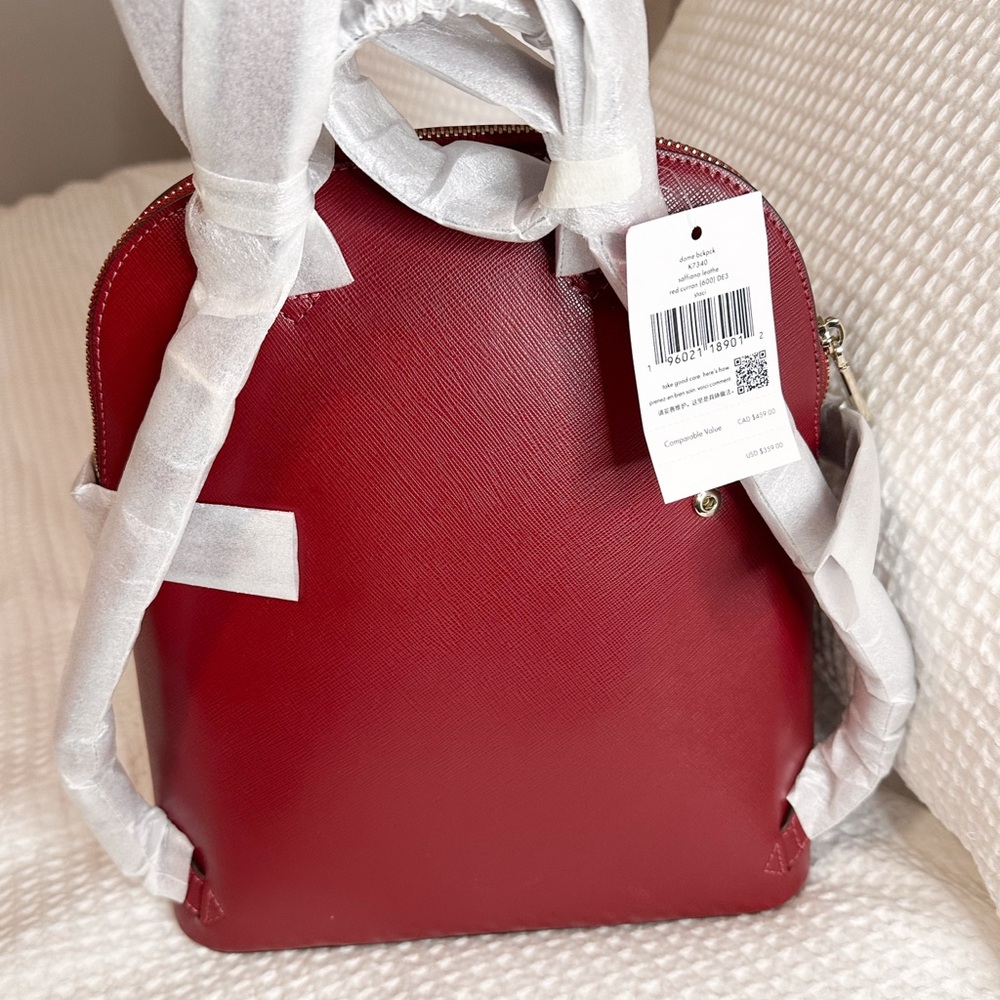 Kate Spade Cherry Red Backpack Purse - Picture 4 of 7
